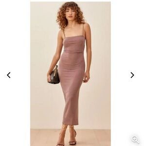 Reformation Dress in Mauve
